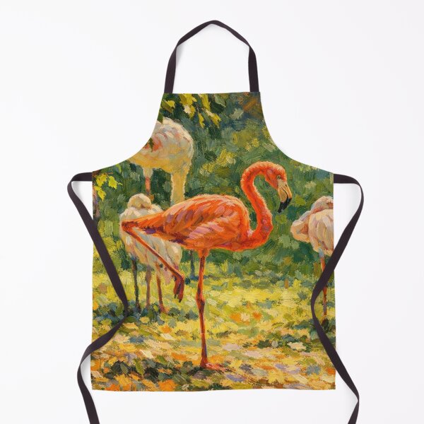 Item preview, Impressionist Flamingos in Sunlit Garden designed and sold by Apex_Visuals.