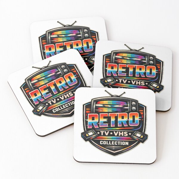 Item preview, Retro TV VHS Collection – Glitch Badge Emblem designed and sold by AstraDrip Studio.