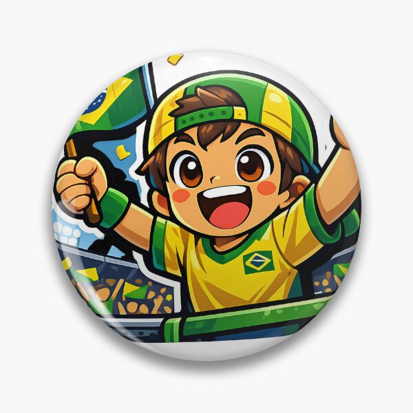Item preview, Brazil Inspired Football Crest – Green and Gold Championship Badge designed and sold by aminesez22.