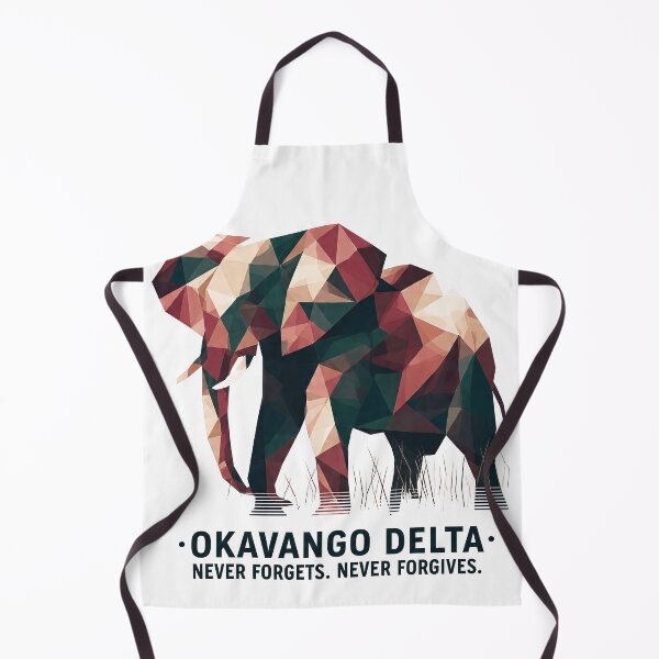 Item preview, Okavango Delta – Geometric Elephant Art Print | Africa Wildlife Safari Poster designed and sold by OzzFrequency.