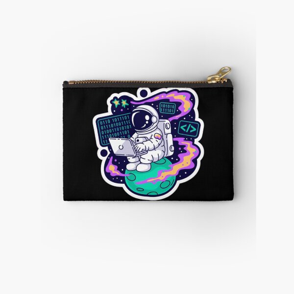 Item preview, Astronaut Software Engineer Coding on Moon Sticker designed and sold by Barkashow.