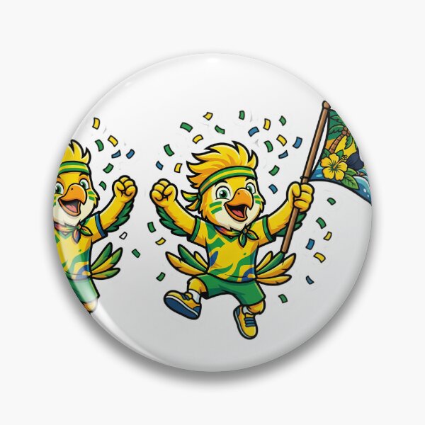 Item preview, Brazil Inspired Football Crest – Green and Gold Championship Badge designed and sold by aminesez22.