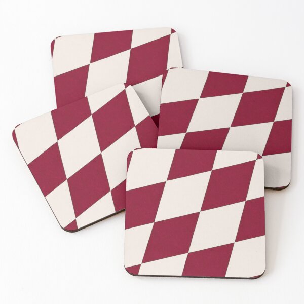 Item preview, Red and White Checker Pattern designed and sold by ZedColors.