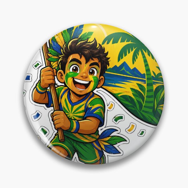 Item preview, Copy of Brazil Inspired Football Crest – Green and Gold Championship Badge designed and sold by aminesez22.