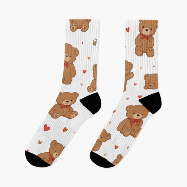 Item preview, Cute Teddy Bear Pattern – Adorable Bear Seamless Design designed and sold by Seculinator.