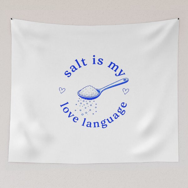 Item preview, Salt Is My Love Language – Minimalist Foodie Typography Design designed and sold by Verycutethings.
