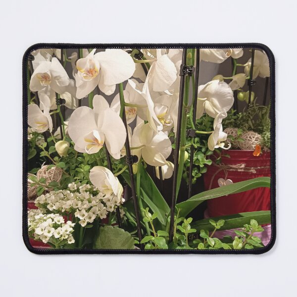Item preview, Elegant White Phalaenopsis Orchid in Decorative Planter designed and sold by PhuongVoArt.