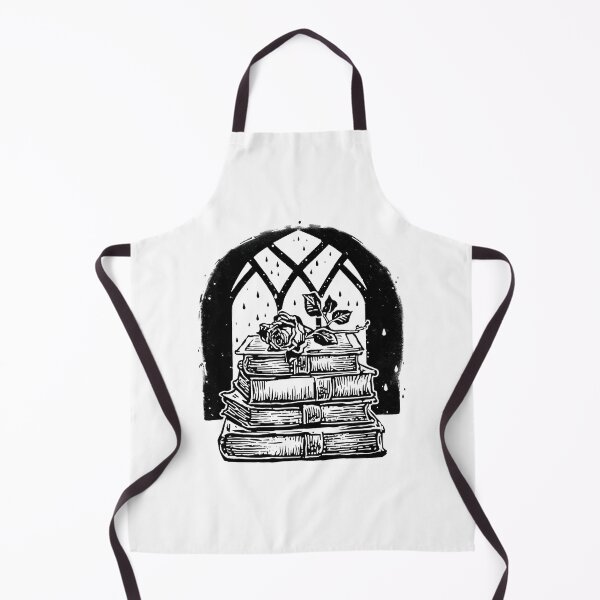 Item preview, Gothic Rainy Window Book Stack and Rose Art designed and sold by ChamberOfBooks.