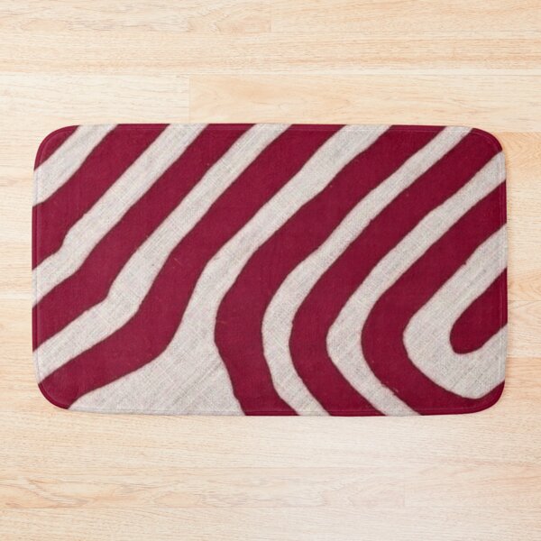 Item preview, Meandering Red and White Lines Pattern designed and sold by ZedColors.