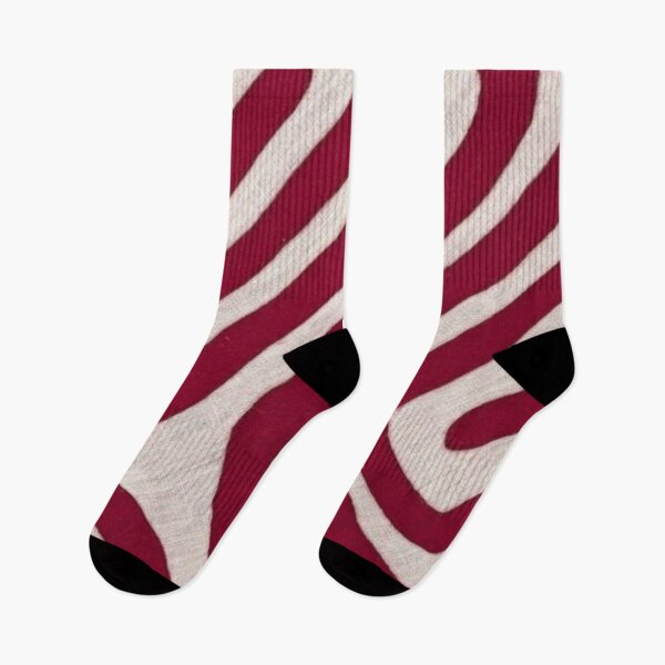 Item preview, Meandering Red and White Lines Pattern designed and sold by ZedColors.