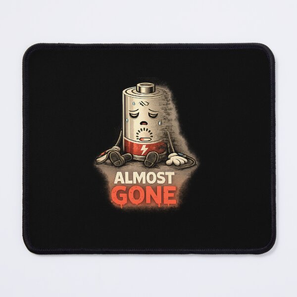 Item preview, Almost Gone – Low Battery Mood Funny Introvert Shirt designed and sold by DesignTeamHub.
