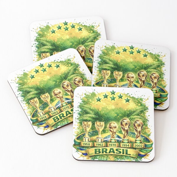 Item preview, Brazil Inspired Football Crest – Green and Gold Championship Badge designed and sold by aminesez22.