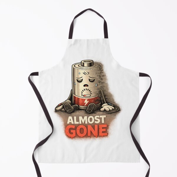 Item preview, Almost Gone – Low Battery Mood Funny Introvert Shirt designed and sold by DesignTeamHub.