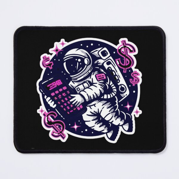 Item preview, Funny Astronaut Accountant Floating with Calculator Sticker designed and sold by Barkashow.
