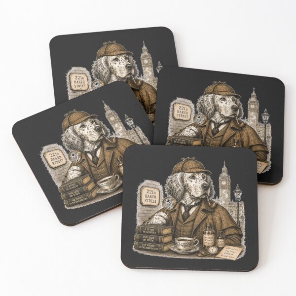 Item preview, Sherlock Holmes Dog – Literary Character Detective designed and sold by Caradestrella.