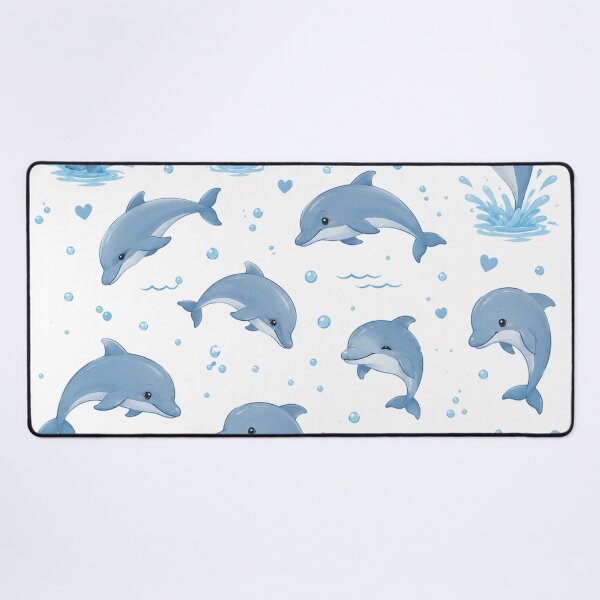 Item preview, Cute Dolphin Pattern – Playful Ocean Dolphins Seamless Design designed and sold by Seculinator.