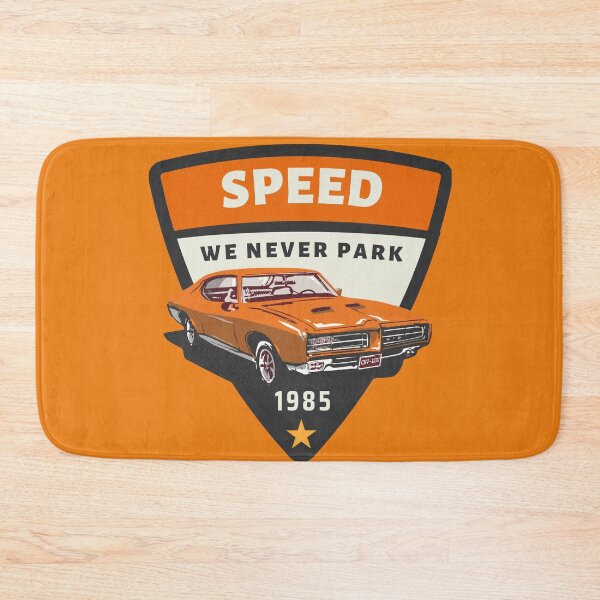Item preview, Speed We Never Park – Retro Muscle Car Vintage Racing Design designed and sold by MedRoh.