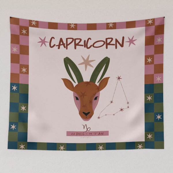 Item preview, Capricorn Zodiac – Celestial Astrology Illustration  designed and sold by prikanashiro.