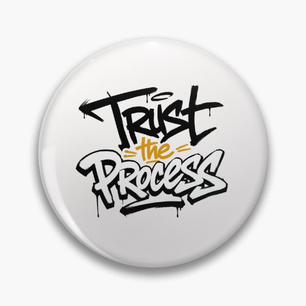 Item preview, Trust the Process – Modern Hand Lettering Typography Design designed and sold by Newthingzy.