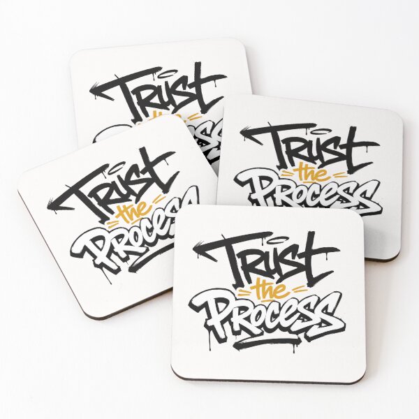 Item preview, Trust the Process – Modern Hand Lettering Typography Design designed and sold by Newthingzy.