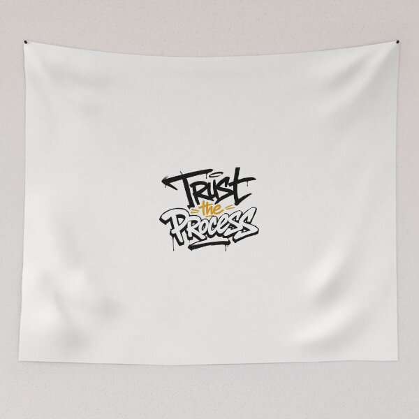 Item preview, Trust the Process – Modern Hand Lettering Typography Design designed and sold by Newthingzy.