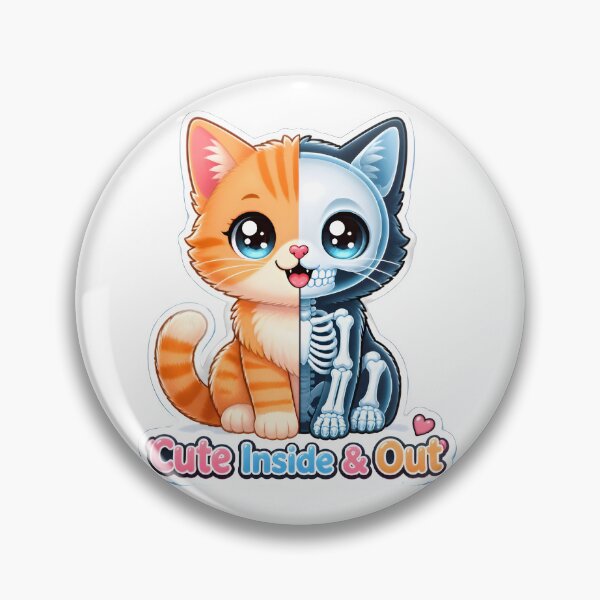Item preview, Cute Inside & Out Veterinary Radiology Cat | Kawaii X-Ray Vet Gift designed and sold by Bettybee00.