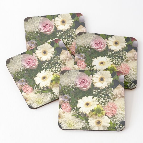 Item preview, Elegant White and Pink Flower Bouquet Close-Up designed and sold by PhuongVoArt.