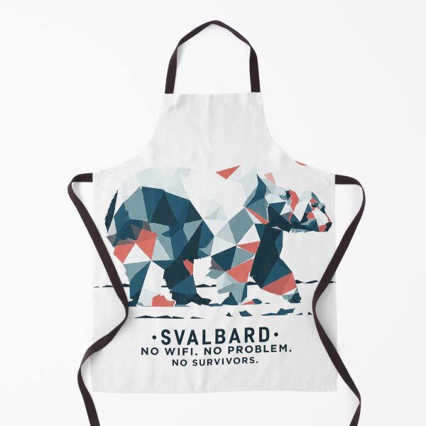 Item preview, Svalbard – Geometric Polar Bear Art Print | Arctic Wildlife Dark Humor Adventure Poster designed and sold by OzzFrequency.