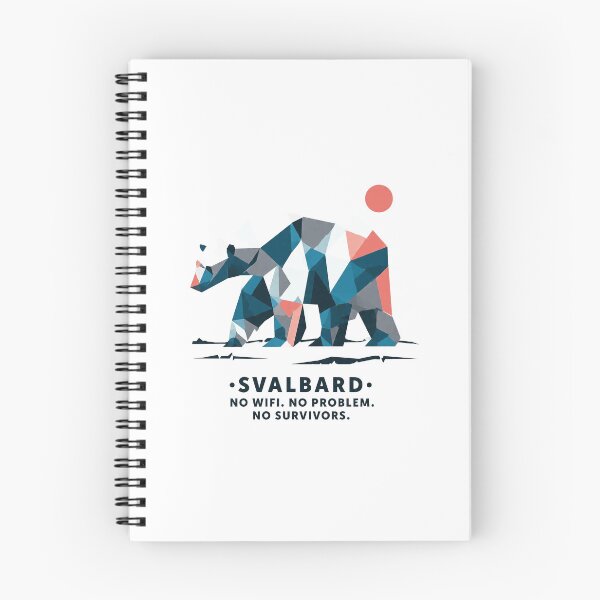 Item preview, Svalbard – Geometric Polar Bear Art Print | Arctic Wildlife Dark Humor Adventure Poster designed and sold by OzzFrequency.