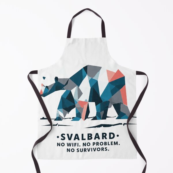 Item preview, Svalbard – Geometric Polar Bear Art Print | Arctic Wildlife Dark Humor Adventure Poster designed and sold by OzzFrequency.