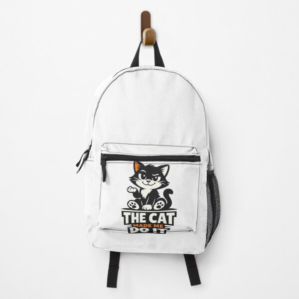 Item preview, The Cat Made Me Do It Funny Quote Design | Mischievous Black Cat SVG designed and sold by mimouna00.
