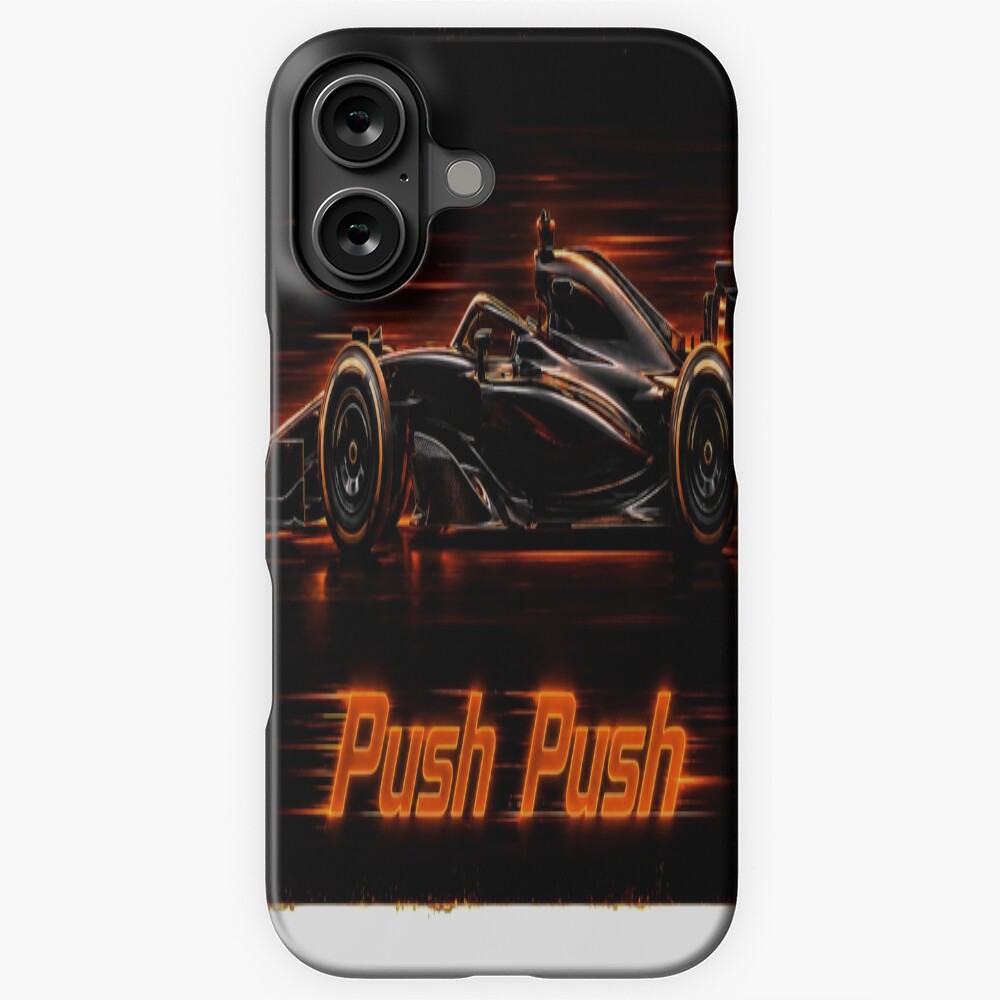 Neon Push Push Grand Prix Racer Speed Art on a phone case