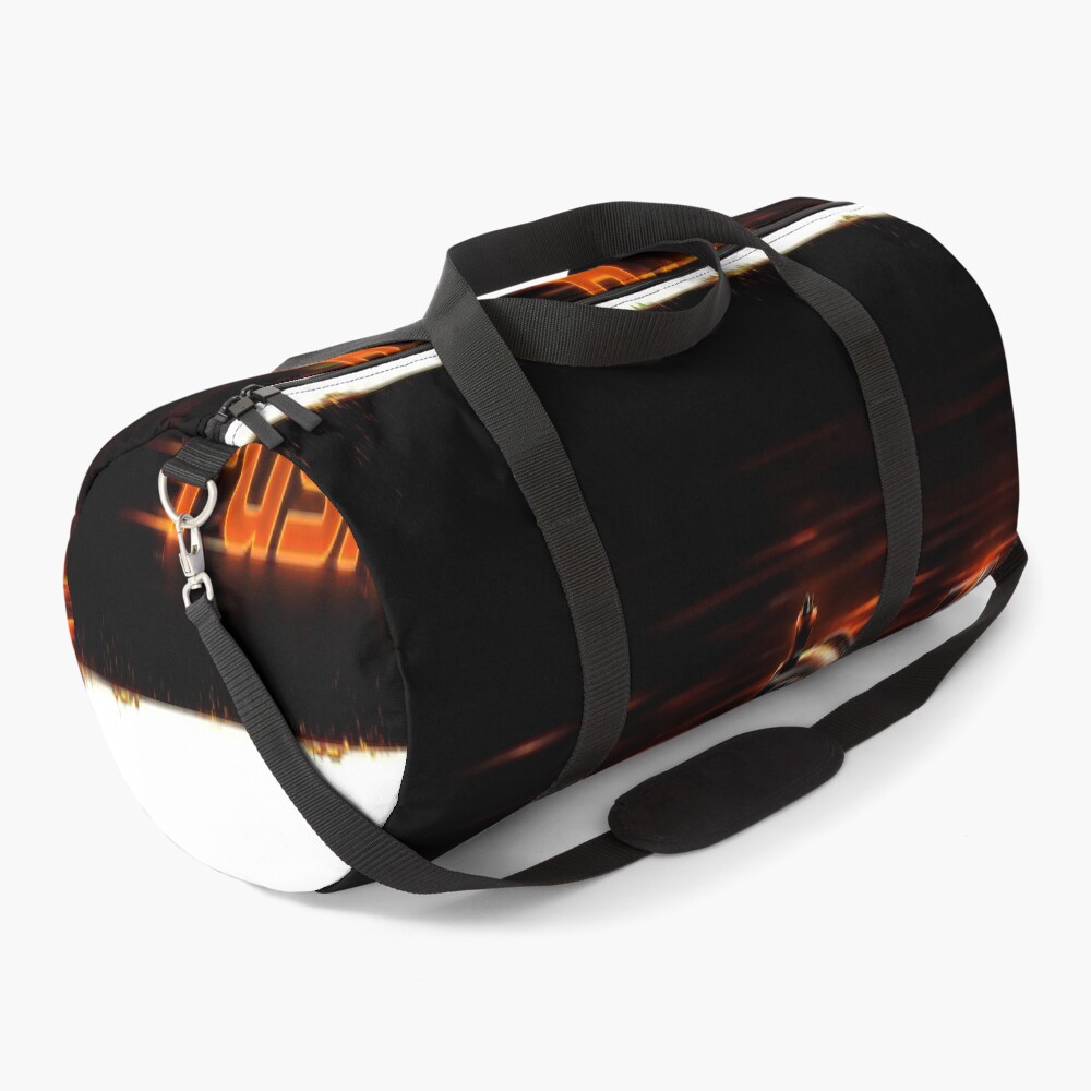Neon Push Push Grand Prix Racer Speed Art on a duffle bag