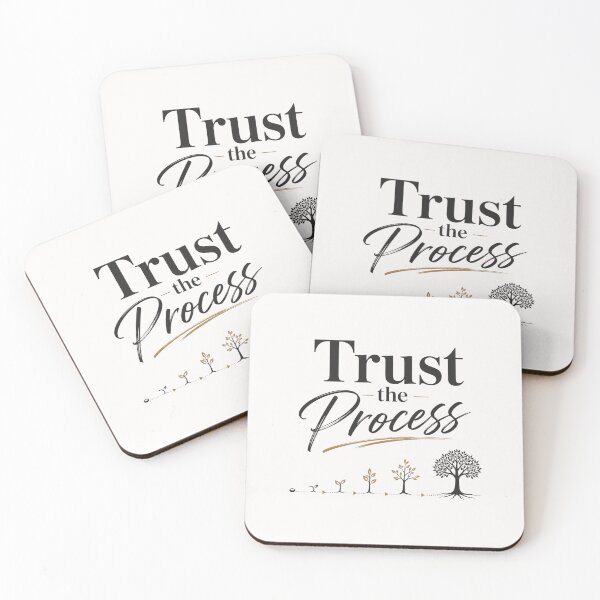 Item preview, Trust the Process – Typography Design designed and sold by Newthingzy.