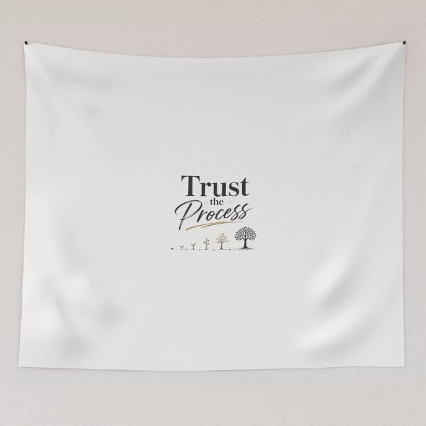 Item preview, Trust the Process – Typography Design designed and sold by Newthingzy.