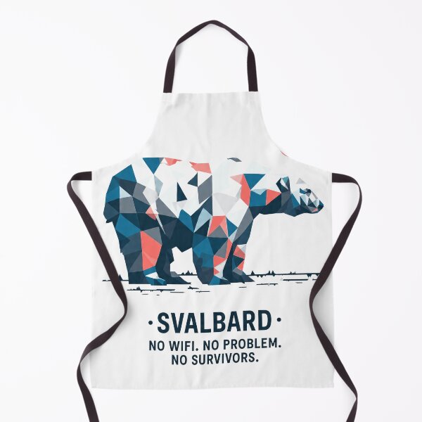 Item preview, Svalbard – Geometric Polar Bear Art Print | Arctic Wildlife Dark Humor Adventure Poster designed and sold by OzzFrequency.