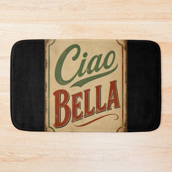 Item preview, Ciao Bella – Vintage Italian Sign Typography Design designed and sold by EmeraldeaArt.