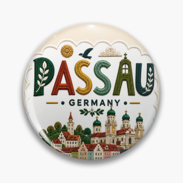 Item preview, Passau Germany Danube River Travel Souvenir designed and sold by Witsprings.
