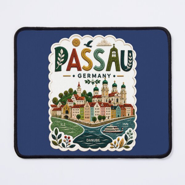 Item preview, Passau Germany Danube River Travel Souvenir designed and sold by Witsprings.