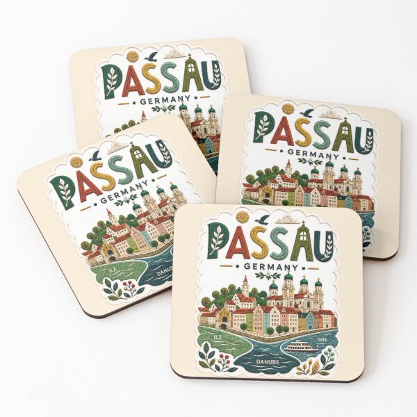 Item preview, Passau Germany Danube River Travel Souvenir designed and sold by Witsprings.