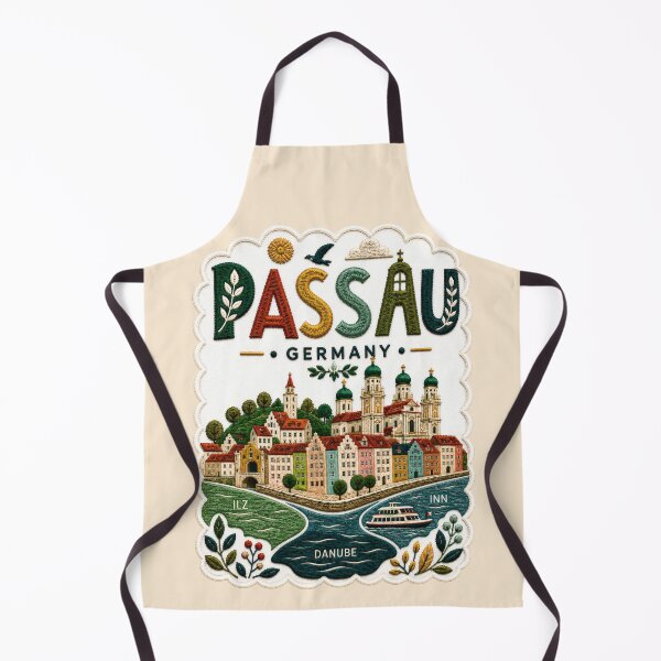 Item preview, Passau Germany Danube River Travel Souvenir designed and sold by Witsprings.