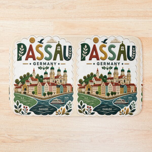 Item preview, Passau Germany Danube River Travel Souvenir designed and sold by Witsprings.