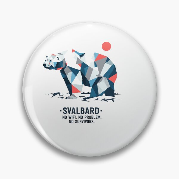 Item preview, Svalbard – Geometric Polar Bear Art Print | Arctic Wildlife Dark Humor Adventure Poster designed and sold by OzzFrequency.