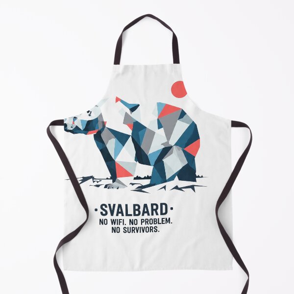 Item preview, Svalbard – Geometric Polar Bear Art Print | Arctic Wildlife Dark Humor Adventure Poster designed and sold by OzzFrequency.