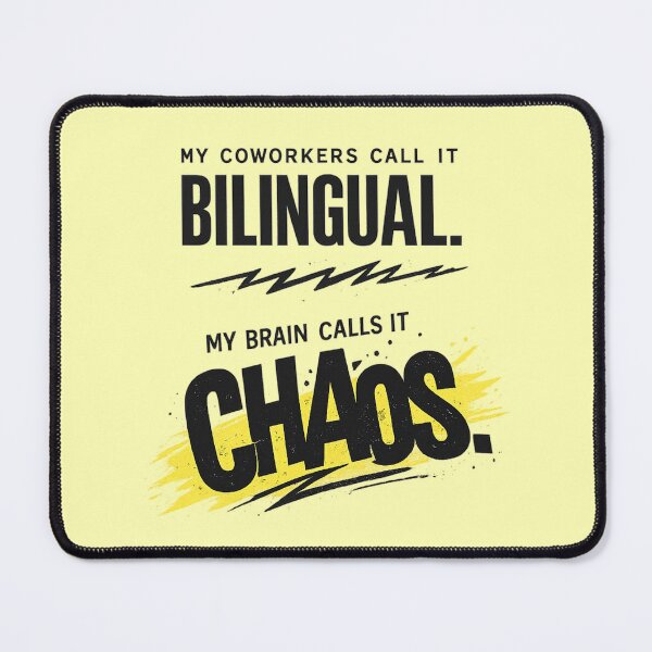 Item preview, Bilingual Brain Chaos Funny Interpreter Gift Coworker designed and sold by Voxly.