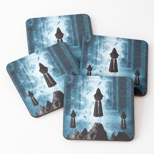 Item preview, Cosmic surreal art with mystical figures designed and sold by danielrospad.