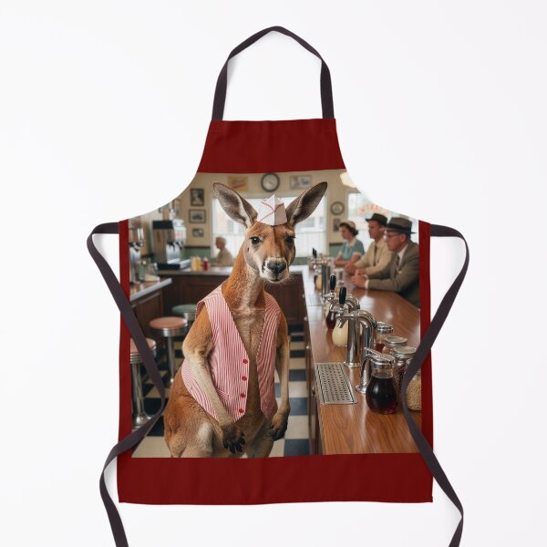 Item preview, Kangaroo Is One Handsome Soda Jerk designed and sold by Tridentulus.