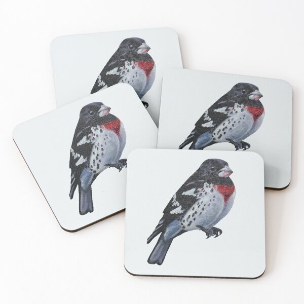 Item preview, Rose Breasted Grosbeak bird painting (no background) designed and sold by Emily Bickell.