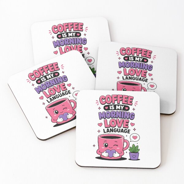 Item preview, Coffee Is My Morning Love Language Funny Quote designed and sold by Gift Phrase Studio.