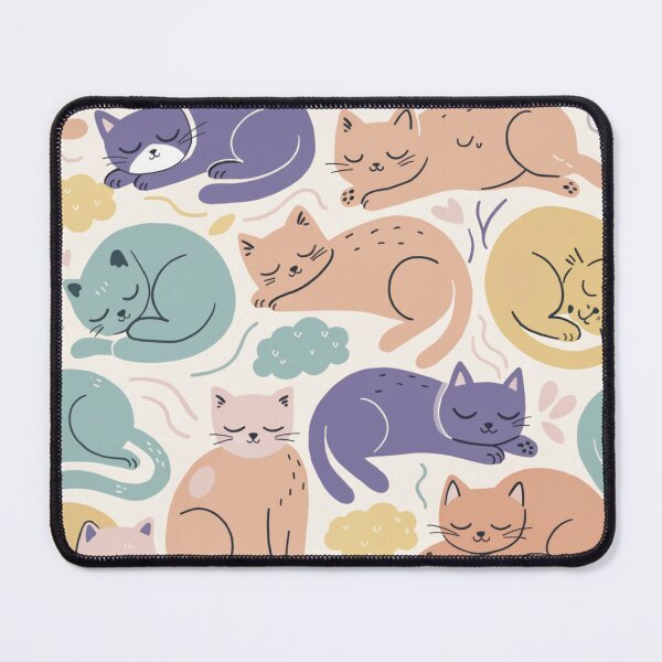 Item preview, Cute Sleeping Cats Pattern Design designed and sold by NOVASTOCK117.